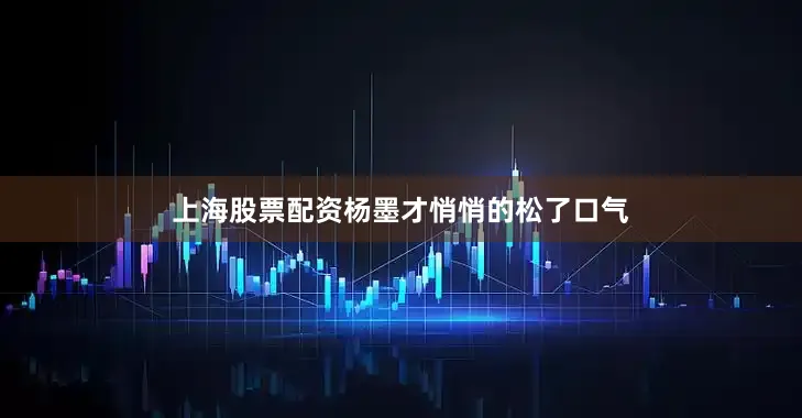 上海股票配资杨墨才悄悄的松了口气