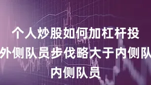 个人炒股如何加杠杆投资外侧队员步伐略大于内侧队员
